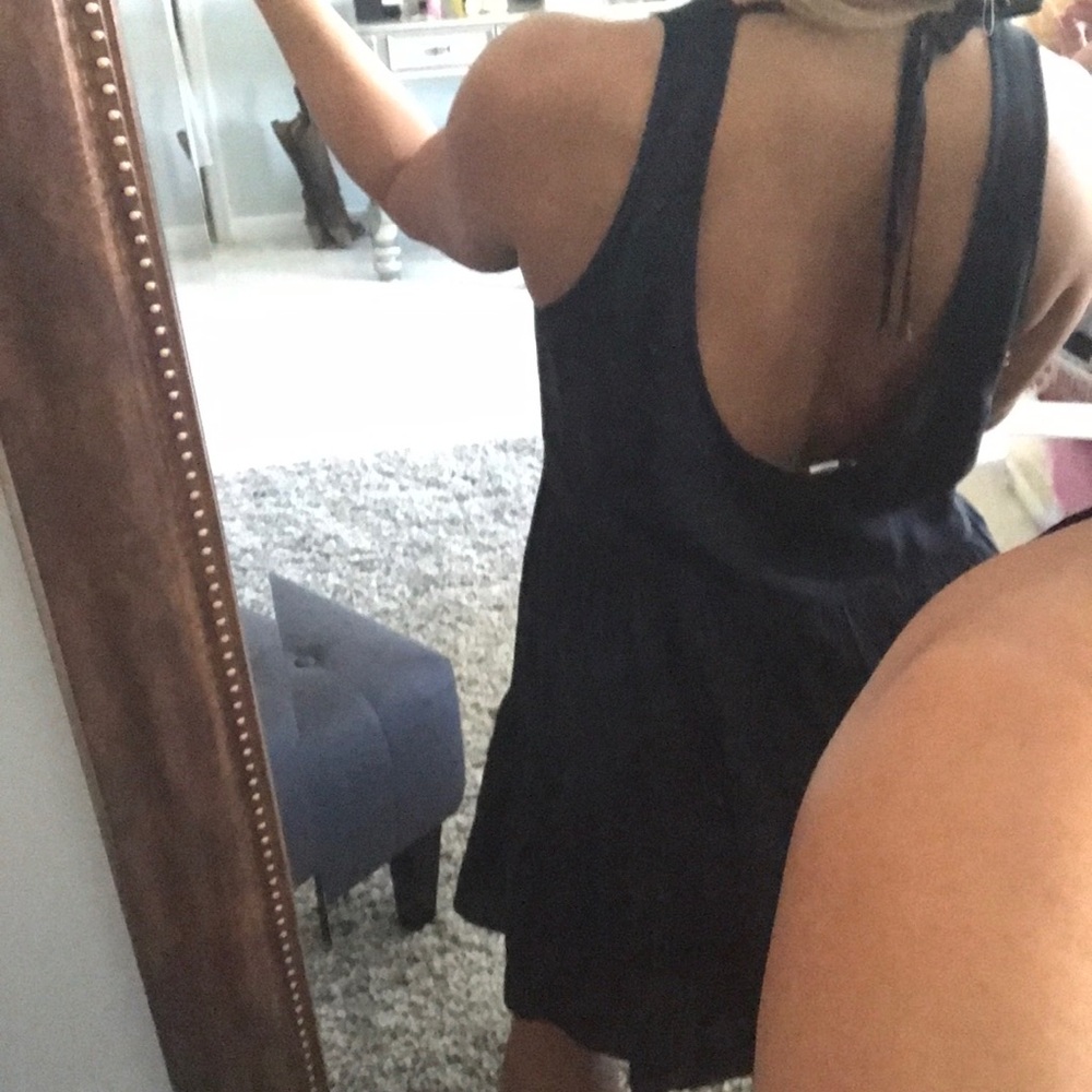 SOLD LOVERS + FRIENDS BABYDOLL BLACK DRESS S - Picture 4 of 8